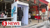 SS2 food court installs disinfection stations amid Covid-19 pandemic