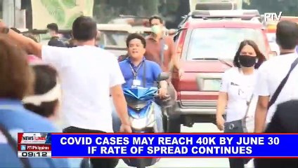 CoVID-19 cases may reach 40K by June 30 if rate of spread continues