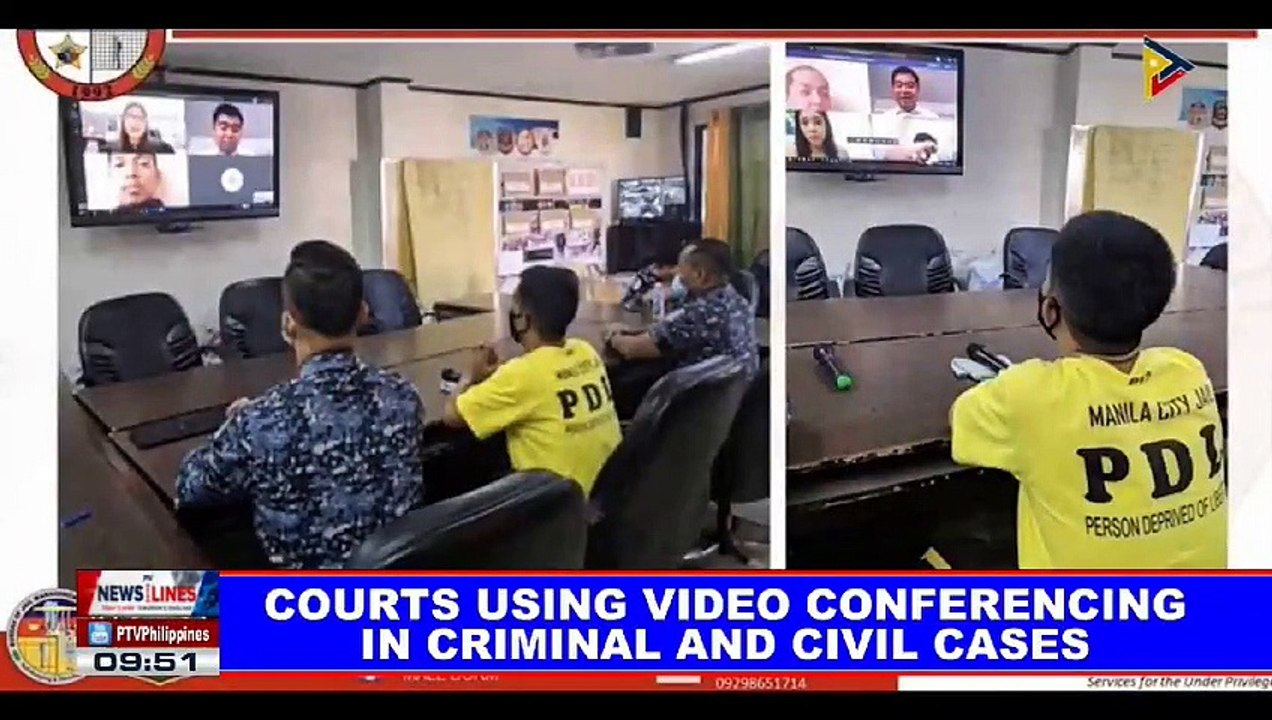 Courts using video conferencing in criminal and...