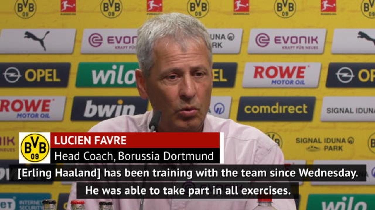 Favre hints at Haaland return for Dusseldorf clash