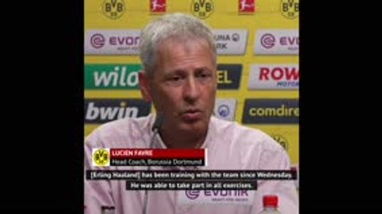 Favre hints at Haaland return for Dusseldorf clash