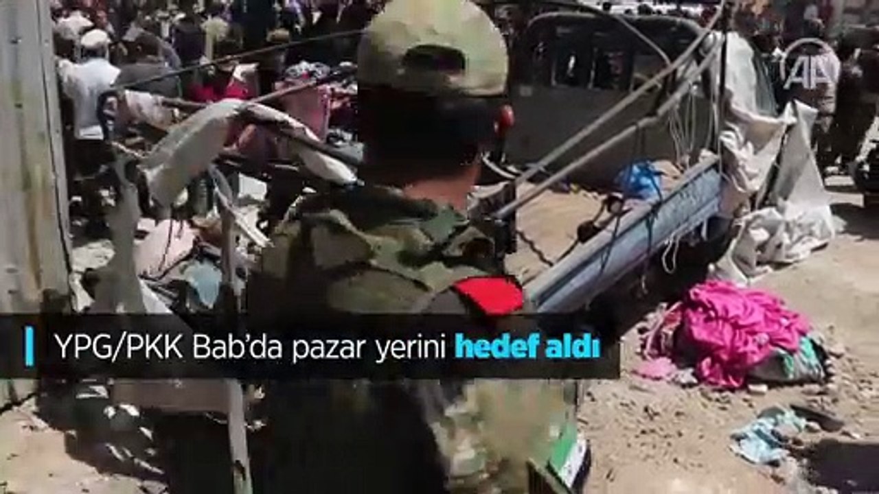 YPG/PKK Bab’da pazar yerini hedef aldı