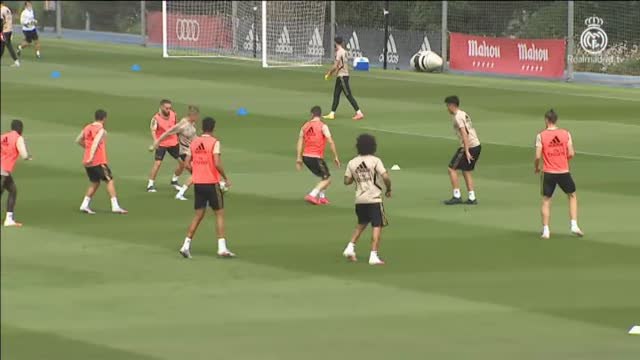 Nueva sesión del Real Madrid en Valdebebas a falta de tres días para el retorno de la competición