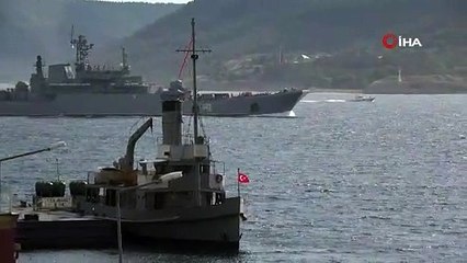 Rus savaş gemisi ’Novocherkassk’ Çanakkale Boğazı’ndan geçti