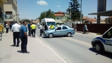 Otomobil ile elektrikli bisiklet çarpıştı: 1 yaralı - KONYA