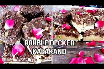 DOUBLE DECKER KALAKAND RECIPE, CHOCOLATE KALAKAND RECIPE