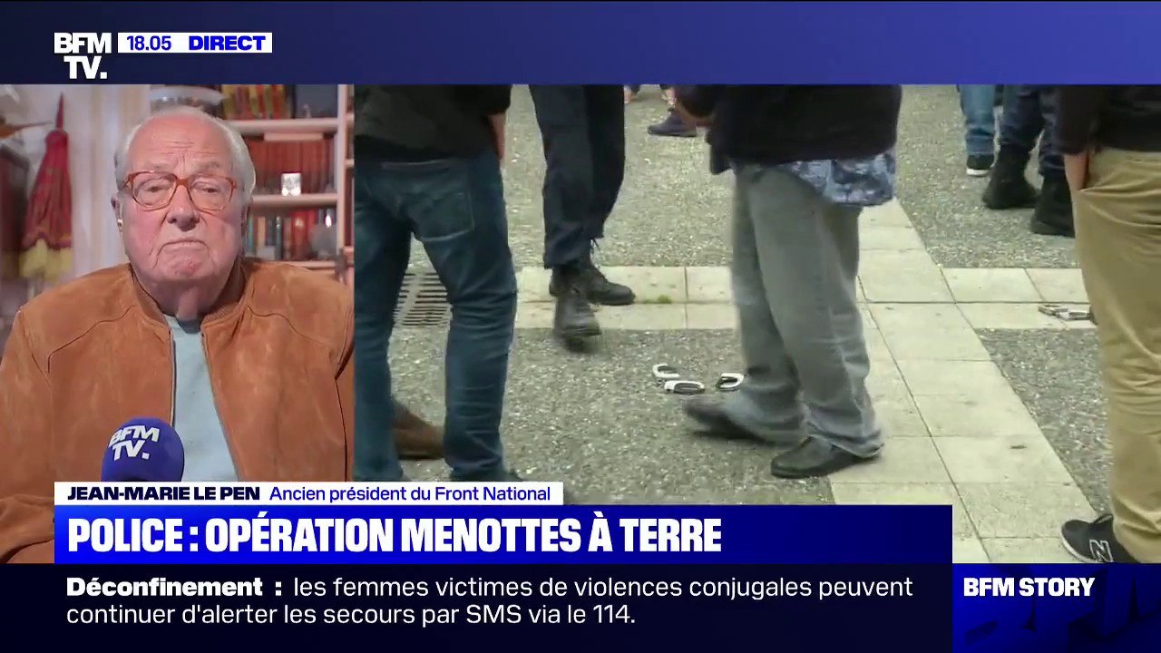 Jean-Marie Le Pen: "Je ne crois pas qu'il y ait plus de racisme dans la police française ou la gendarmerie qu'ailleurs"