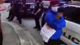 ANGRY PROTESTER HUMILIATED and CONDEMNED  BLACK POLICE OFFICERS THAT  PROTECTED CNN CENTER IN ATLANTA