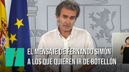 El mensaje de Fernando Simón a los jóvenes que piensan ir de botellón