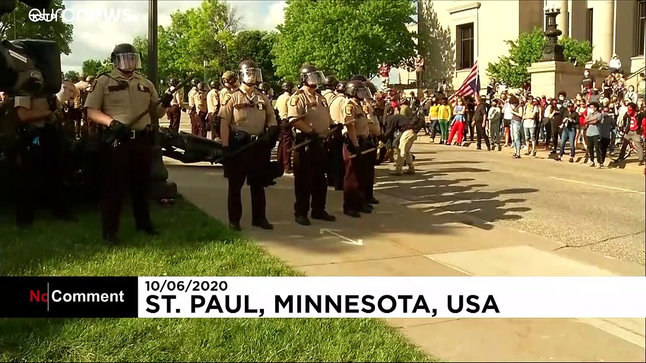 Kolumbus-status in minnesota wird umgestürzt