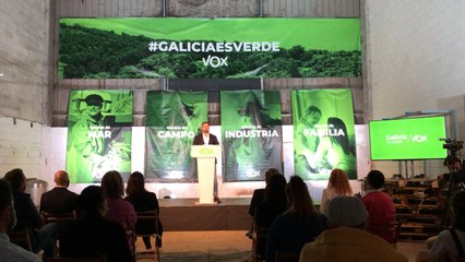 Download Video: Abascal, en la presentación de los candidatos de su formación a las elecciones gallegas