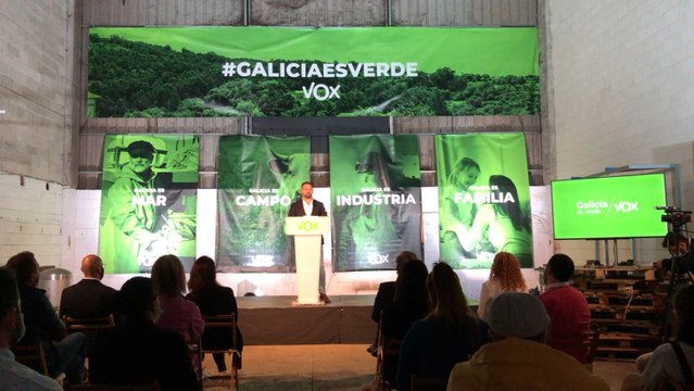 Abascal, en la presentación de los candidatos de su formación a las elecciones gallegas