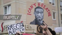 Germany- Thousands of BLM protesters rally against racism in Leipzig