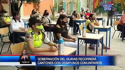 Download Video: Gobernación del Guayas recorrerá cantones con desayunos comunitarios