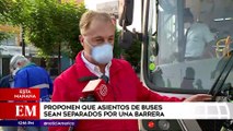 Edición Mediodía: Proponen que asientos de buses sean separados por una barrera