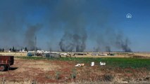 Suriye'de Esed rejimi, halkın ekinlerini yakıyor - İDLİB