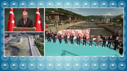 Cumhurbaşkanı Erdoğan, Taşlıdere Vadisi Islahı 5. Kısım Hizmete Alma Töreni'ne katıldı - ANKARA