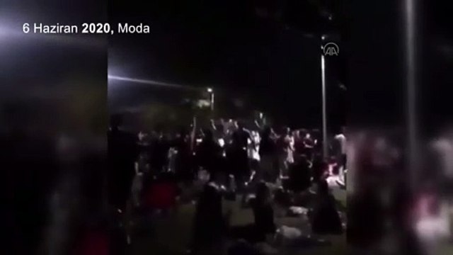 Sağlık Bakanı Koca'dan Kadıköy Moda sahilinde eğlenenlere sosyal mesafe uyarısı