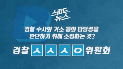 [스피드뉴스] 검찰 수사와 기소 등의 타당성을 판단하기 위해 소집하는 것 / YTN