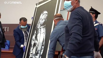 شاهد: العثور على عمل لبانكسي في إيطاليا سُرق العام الماضي في باريس