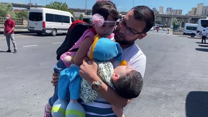 AA'nın durumunu gündeme getirdiği Suriyeli engelli çocuk, annesi ve kız kardeşine kavuştu - İSTANBUL