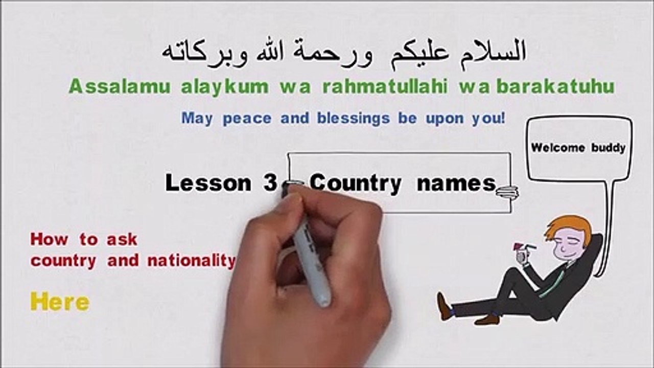Learn Arabic - Lesson 3 (Part 1, Arab Countries) - Country names