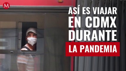 En Metro, Metrobús, taxi o bici... pero con cubrebocas. Así es viajar en CdMx durante la pandemia