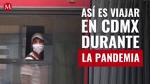 En Metro, Metrobús, taxi o bici... pero con cubrebocas. Así es viajar en CdMx durante la pandemia