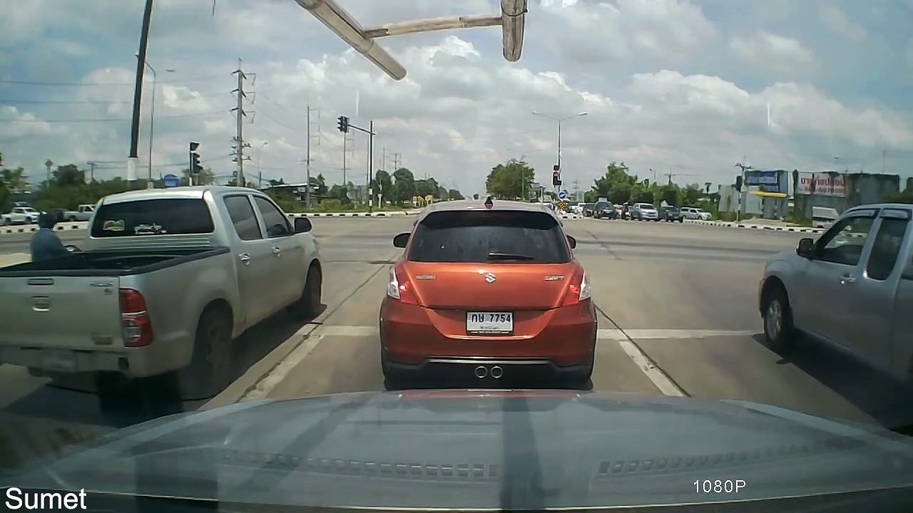 Truck Runs a Red Light