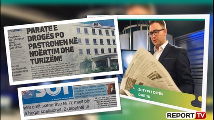Report TV - "Shtypi i Ditës dhe Ju", ja çfarë shkruajnë gazetat për sot e martë 16 qershor 2020