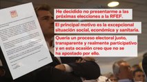 Iker Casillas retira su candidatura para la RFEF