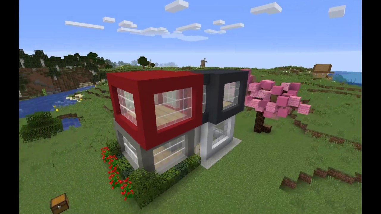 How to easily build a modern house in Minecraft (tutorial)