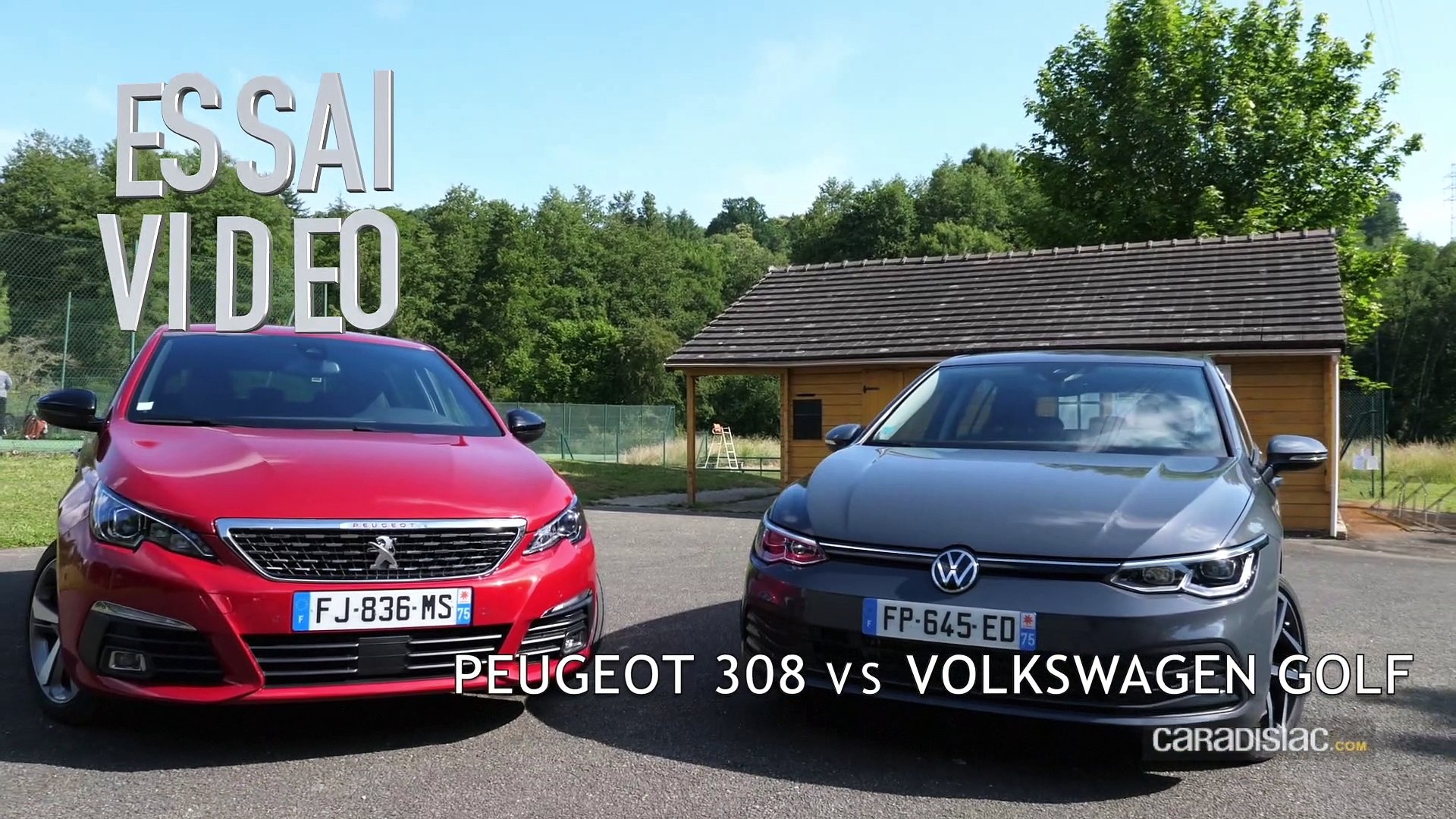 Comparatif - Peugeot 308 VS Volkswagen Golf - Vidéo Dailymotion