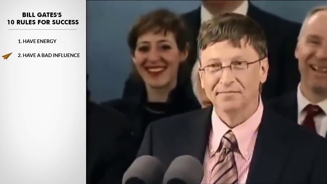 Bill Gates's Top 10 Rules For Success (@BillGates)