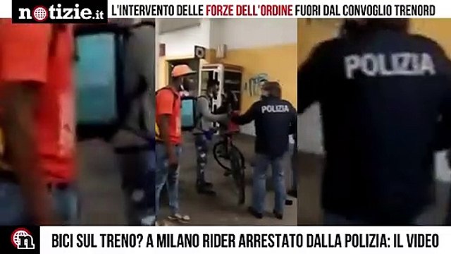 Milano, rider arrestato perché ha portato la bici a bordo del treno | Notizie.it