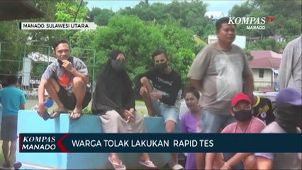 Warga Menolak Rapid Test Dinkes Kota Manado