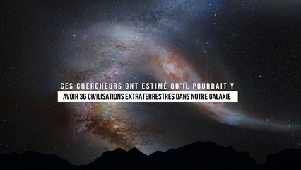 Ces chercheurs ont estimé qu'il pourrait y avoir 36 civilisations extraterrestres dans notre galaxie