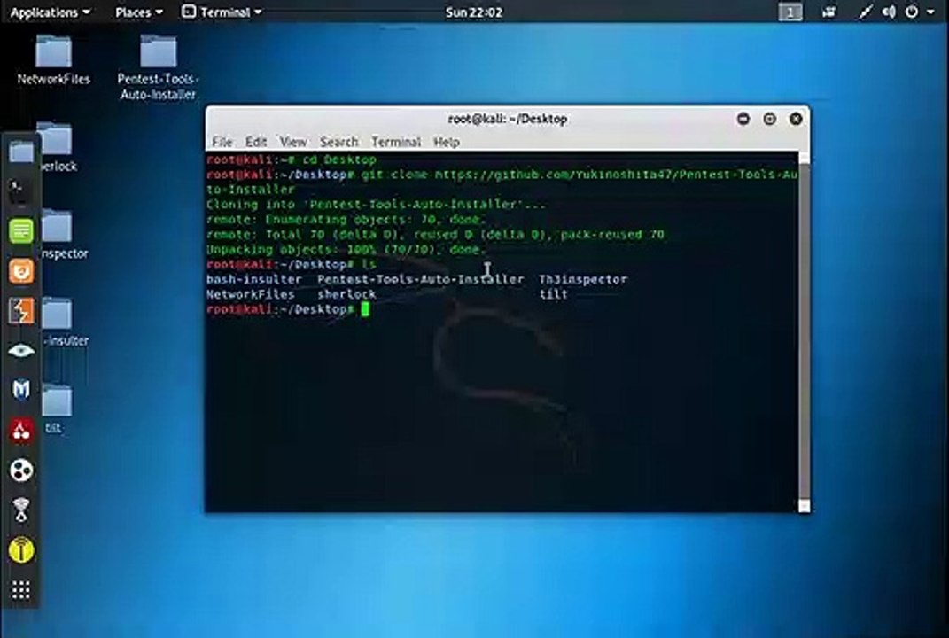 Automatic Pentest tools installer on Kali Linux