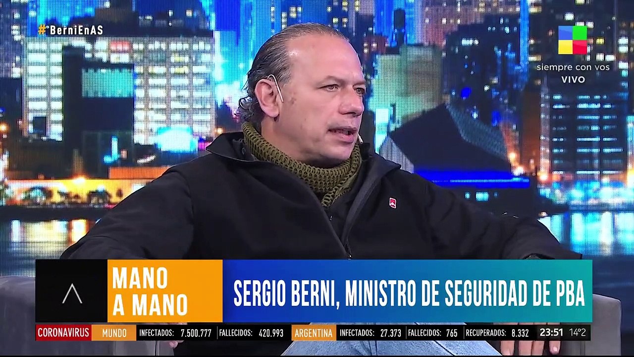 Dura acusación de Berni: "No tenemos apoyo del gobierno nacional en materia de seguridad"