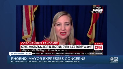 Phoenix Mayor Kate Gallego expresses concerns of COVID in Arizona