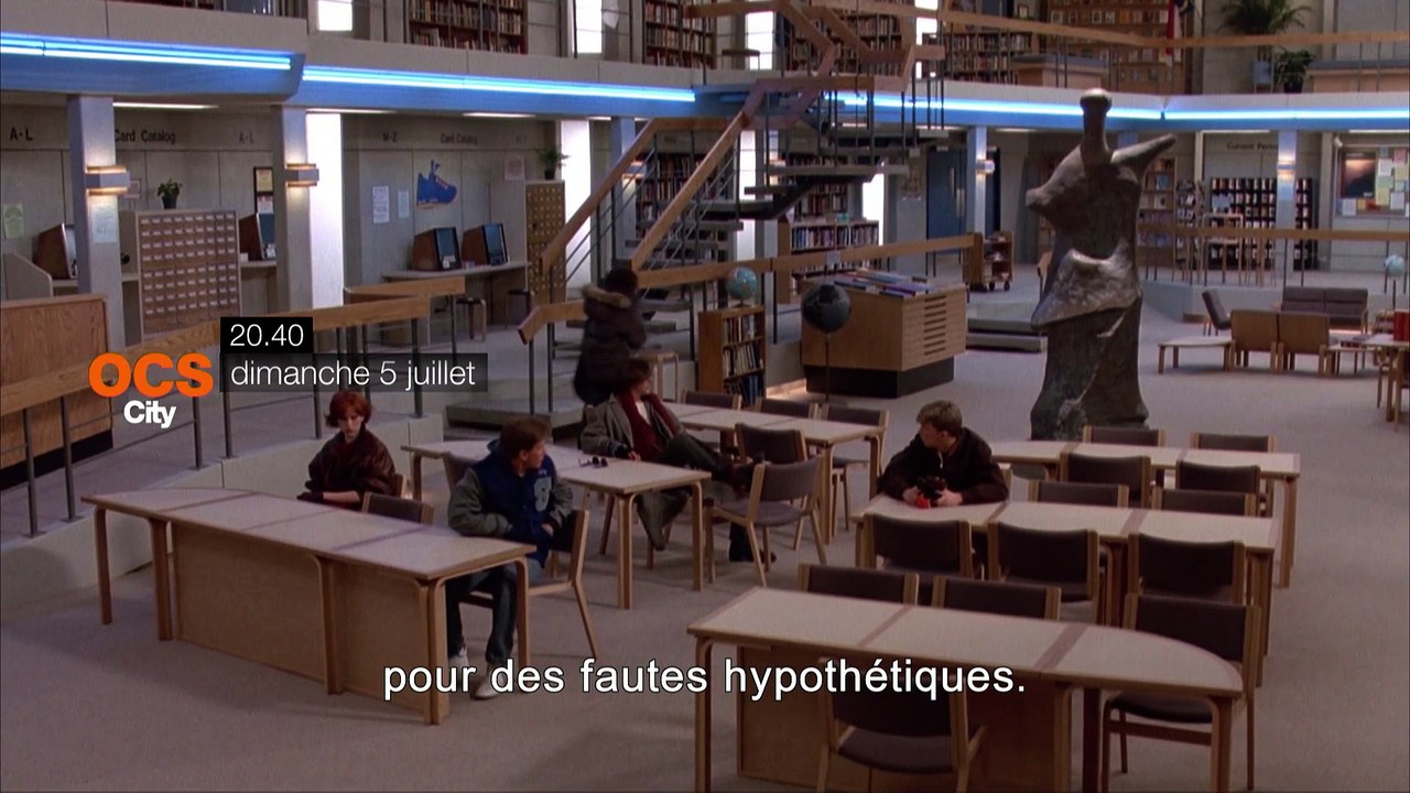 Breakfast Club / La folle journée de Ferris Bueller (John Hugues )  avec Emilio Estevez, Judd Nelson et M. Broderick
