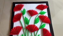 Beautiful Paper Flower Wall hanging | Home Decor | DIY | Wall Decoration idea | Easy Wall hanging Id