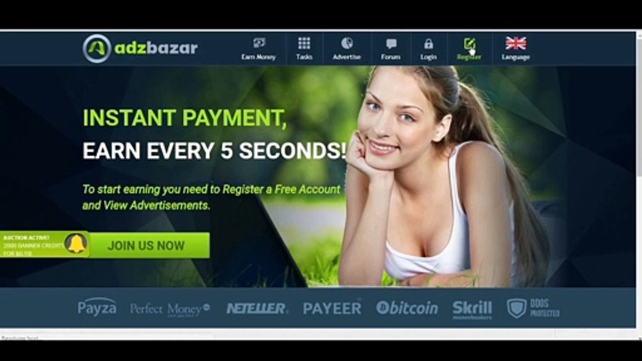 Earn Upto 30 Dollar By Watching Ads 100% Legit Website Adzbazar