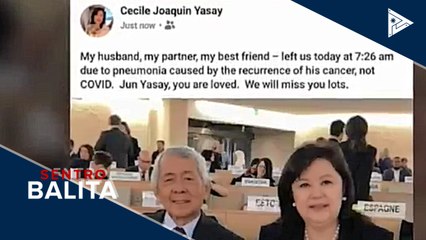 Ex-DFA Sec. Perfecto Yasay, pumanaw sa edad na 73