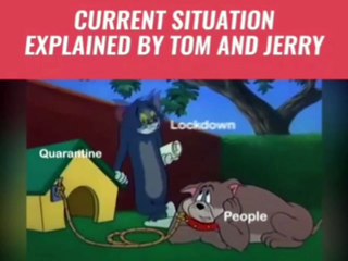Tom and Jerry episode 68  explaining lockdown condition