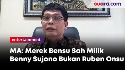 MA: Merek Bensu Sah Milik Benny Sujono Bukan Ruben Onsu