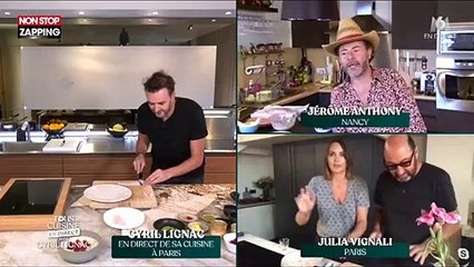 Tous en cuisine : Kad Merad vole au secours de sa compagne Julia Vignali (vidéo)