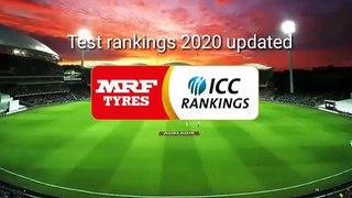 ICC test  rankings updated 2020 new