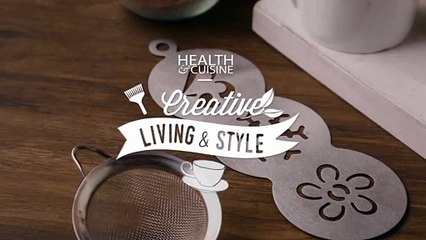 Coffee Mold แม่พิมพ์สำหรับโรยผงตกแต่งแก้วกาแฟ by Health & Cuisine