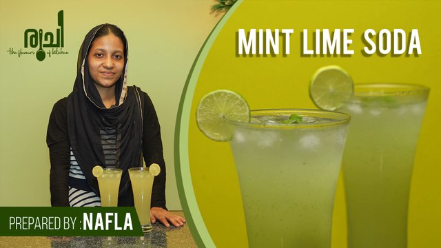 Mint Lime Soda | Mint Lime Soda Juice In One Minutes Recipe | How To Make Mint Lime Juice | Ruchi